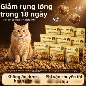 KUANFU | Thức Ăn Mèo Đầy Đủ Giá Trị Từ Thịt Tươi & Protein Trứng Dành Cho Mèo Lớn và Mèo Con