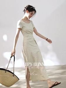 Đầm Nơ Đốm Màu Đối Lập