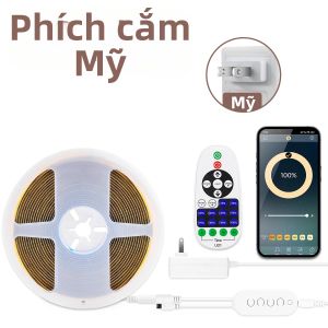 Dây Đèn LED Bluetooth Không Dây COB 24V Có Thể Điều Chỉnh Độ Sáng Điều Khiển Bằng Ứng Dụng Điện Thoại Dùng Cho Phòng Ngủ Nhà Bếp Chiếu Sáng Không Gian 320 Đèn LED/m