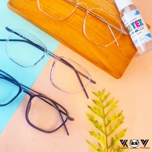 Kacamata PX-2189 Minus & Plus Lensa ANTI RADIASI UV & photocromic Normal s/d -5.00 Hp Laptop Gadget Pria dan Wanita Korea Fashion Square