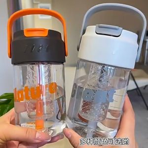 La Cucina 800ml Portable Water Cup with Handle and Straw for Students - Bottles