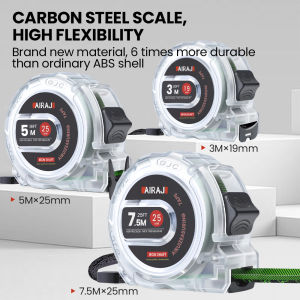 AIRAJ 3-5-7 Meter Fluorescent Tape Measure Precision Thickened  Scale Waterproof and Wear-Resistant Multipurpose Measuring Tool