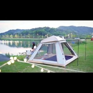 เต็นท์ แถมเบาโรง เต้นท์ เต๊นท์ 210D Oxford เต็นท์สนาม เต็นท์เดินป่า เต็นท์นอน เต็นท์พับได้ พักในป่า พักในสวน 3-4 คน เดินป่า กันน้ำค้าง