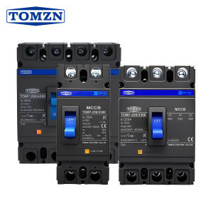 TOMZN AC MCCB 2P 3P 4P Single Phase 3 Phase Moulded Case Circuit Breaker AC400V 100A 125A 150A 160A 200A 250A