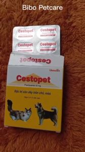 (Lẻ 1 viên) Cestopet diệt sán dây cho chó mèo - Bibopetcare