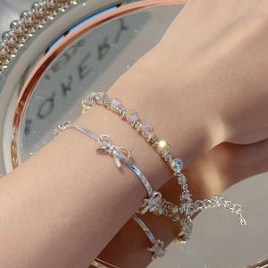 Dreamy Multicolor Crystal Bulb Silver Fragments Bracelet Women's Elegant Fresh Sweet Hand Jewelry Lemon Tree House Fashion