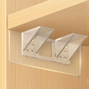 5pcs Wardrobe Divider Brackets / Heavy-Duty Adhesive Wall Hooks / Shelf Support Pegs for Kitchen Cabinets