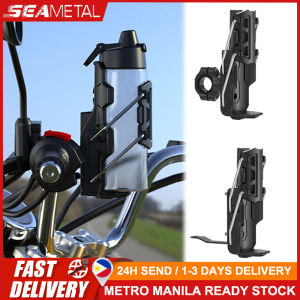🇵🇭 SEAMETAL Motorcycle Water Cup Holder Bicycle Handlebar Bottle Holder Modified Universal Adjustable