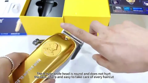 Kemei Km-1831/Km-1312/Km-287 all-metal electric hair clipper trimmer gold lithium battery professional hair clipper