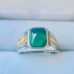Cincin Batu Bacan Dodo Taiwan Natural 10x8 Super Mewah Minimalis