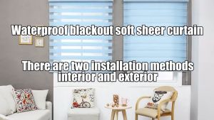 COD Korean Venetians Duo Roller Window/Door Curtain Blinds For Window Roller Blackout Window Blinds Size 60/80/100/120/140/150/160/180*160 CM