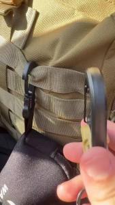 Retractable Key Holder Carabiner Clip 60cm Pull Reel Keychain Anti-Lost Key Ring for Fishing Camping Hiking
