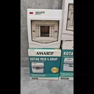 Box MCB Amasco 4 Grup 4 Group Ditanam Ditempel - ABM9304L
