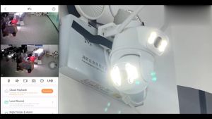 LLSEE ICSEE CCTV camera WIFI 4K 8MP wireless outdoor surveillance camera dual lens multi view human detection infrared night vision