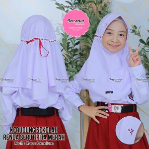 kerudung bergo hijab anak sekolah SD by intania
