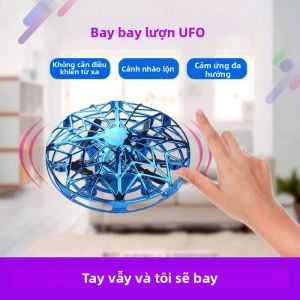 Đồ Chơi Bay Cảm Ứng Mini UFO Nhiều Màu Sắc Cho Trẻ Em - Máy Bay Trực Thăng Bay Chống Va Chạm Đồ Chơi Điện Tử Cảm Biến Điều Khiển Bằng Tay Quà Tặng