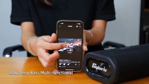 Mini Portable 80W Subwoofer Speaker Wireless Full range surround DSP bass Multi-Playback