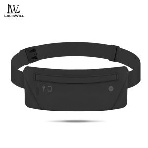 LouisWill Chest Bag Waist Bag Multifunctional Fitness Bag Sports Waist Belts Bag Fitted Fanny Pack Waterproof Crossbody Bag Adjustable Running Pouch Mini Belt Bag for Workouts Sports Outdoor