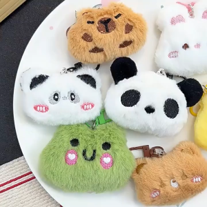 Ganci Boneka Mini Gantungan Kunci Plush Bag Charm Aksesoris Tas Hewan Capybara DCA2831