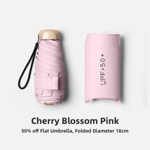 Rain and Sun Umbrella UV Protection Compact Folding