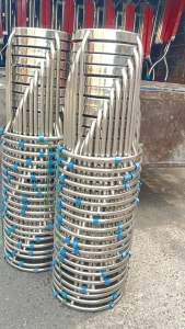 Ghế inox vòng kiềng combo 10 cái