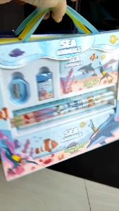 ALAT TULIS SEKOLAH STUDY SET 8002 | ATS | ATK | SET PENSIL LUCU | KADO ULANG TAHUN ANAK CEWEK DAN COWOK | KOTAK PENSIL SET MEMO