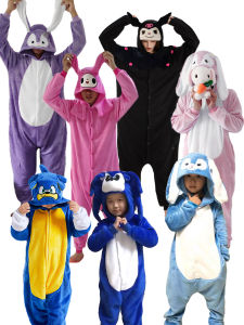 Halloween Mens and Womens Cartoon Character Hello Kitty Clow M Melody Sanliou Cartoon One-Piece Performance Wear