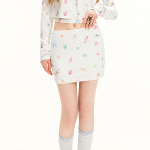 Unifree | Floral Knitted New Arrivals Cardigan Top Set