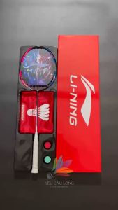 Vợt Cầu Lông Lining Halbertec 8000 Full Hộp Cao Cấp - Tặng Dây Trợ Lực Quấn Cán Vòng Tay Túi Đựng Vợt (Căng Sẵn 105kg - Tối Đa 135kg)