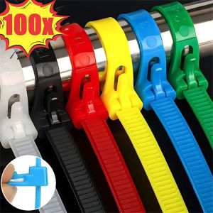 Wholesale Nylon Releasable Cable Ties Binder Lock Reusable Self-locking Cables Tie Slipknot Wraps Strap Zipper Ties Organizer