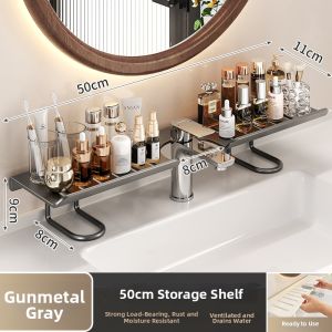 MANJIELI | Wall Mounted Shelf Bathroom Storage Rack