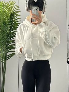 Hooded Pink Sweatshirt Short Design For Small Ladies