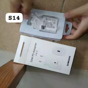 S14 ORI SAMSUNG 25W 25 W PD USB MINI TIPE TYPE C ADAPTOR CHARGER TRAVEL CHARGER SUPER FAST CHAGIN KE