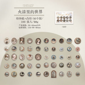 Băng Keo Dập Nổi Lượng Lớn Phong Cách Cổ Điển Nhãn Bao Bì Quà Tặng Sổ Tay Dán Nhãn Dán Bánh Kẹo Phụ Kiện Văn Phòng Phẩm