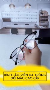(Mã TA-007) Kính Đa Tròng Kính Đổi Màu Cao Cấp- Nhìn Gần Nhìn xa Đọc Sách Báo Xem Tivi Lái Xe Không Phải Thay Kính