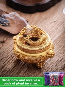 Phoenix and Dragon Design New Chinese Style Fireproof Incense Burner