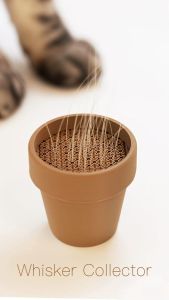 3D Printed Pet Cat Mustache Collector Flower Pot Ornament Desktop Decorative Item Creative Home Accessories Tea Pet Figurine