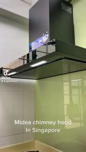 MIDEA MBI-90M79BK-SG / MBI-90M79SK-SG CHIMNEY HOOD - 2 YEARS MANUFACTURER WARRANTY + FREE DELIVERY