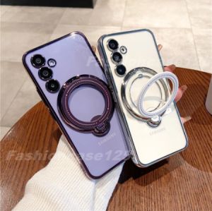 Redmi 13C 5G 4G Case For Xiaomi Redmi 13C 5G 4G 2024 Redmi13C 13 C Phone Casing Back Cover Clear Transparent Acrylic Shockproof Bumper Ring Holder Bracket Soft TPU Edge Anti Drop