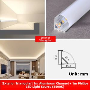 Philips | 45 Degree Tilt Floating Mounted Reflective Strip Light