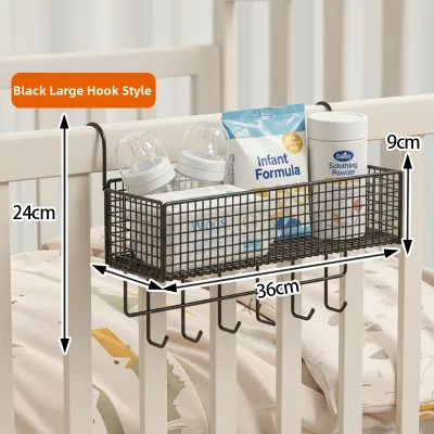 Diaper Storage Hanging Basket for Crib