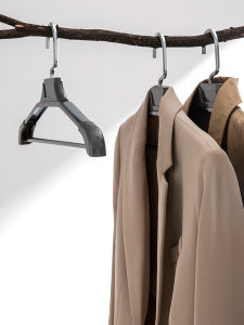 Aluminum Alloy Thickened Wide Shoulder Suit Hanger No Trace Anti-Slip Clothes Drying Metal Hanger for Wardrobe Home Use