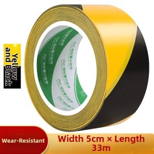 YOUJIANG | Fire Lane Black & Yellow PVC Hazard Warning Floor Marking Tape Waterproof Non-Residue
