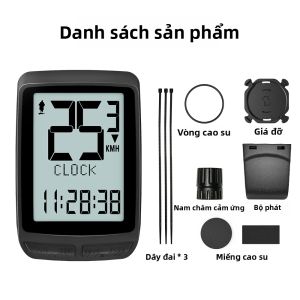 Máy Tính Đi Xe Đạp Không Dây Máy Đo Tốc Độ Xe Đạp Máy Đo Đường Có Pin Lithium Ion Có Thể Thay Thế Phụ Kiện Xe Đạp Chống Nước IPX7