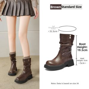 Agsdon | Vintage Mellow Thick Heel Boots Women Summer