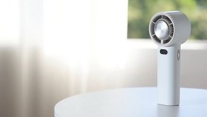 Clearance Babymommy👶Cooling Fan Hand Fan Mini Fan USB Portable Rechargeable Wireless Fan LED Display Kipas Tangan