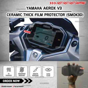 Premium Smok3d Ceramic Screen Protector for Yamaha AEROX V3. Thick Film Anti-Scratch Protection