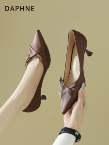 Daphne | Vintage French Slip-On High Heels for Women