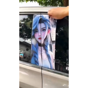 Ready Stock Car sticker PE film Cover Stripe Car Door Center 145 Tiger Column Pillar sticker Car Window Middle