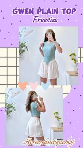 Gwen Plain Top Barckcrepe Fabric GPT FREESIZE WOMENSWEAR